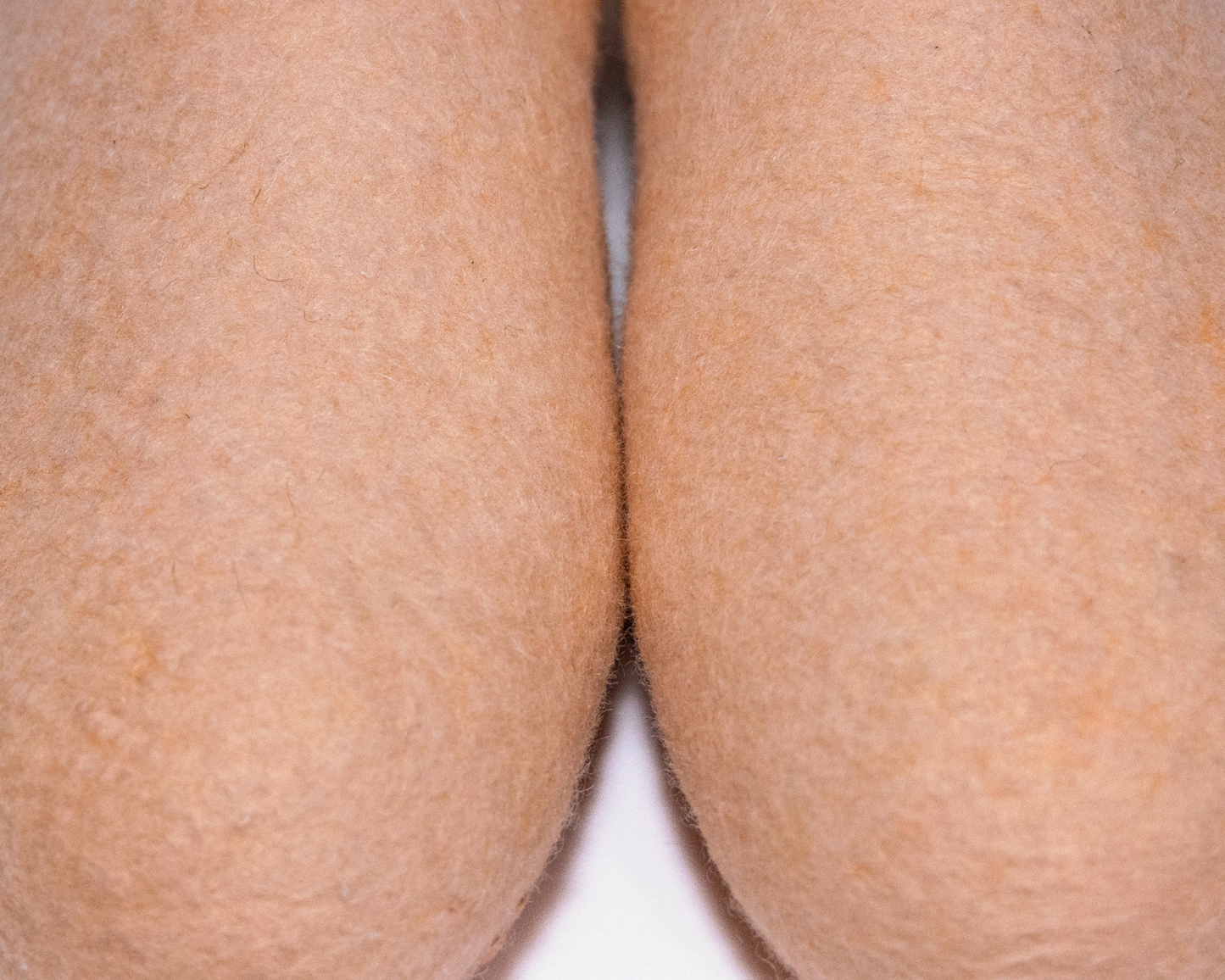 Felted slippers low back cream