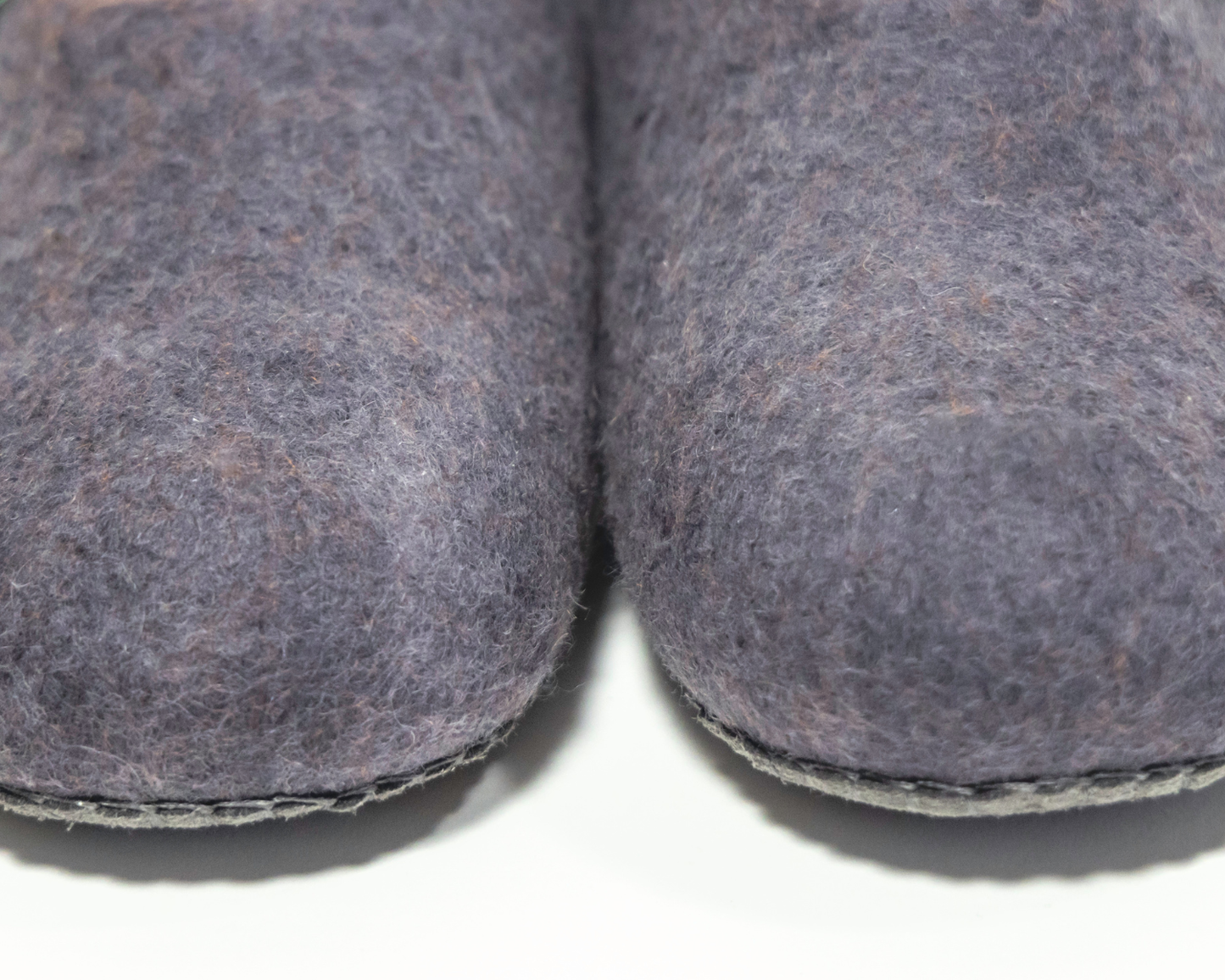 Felted slippers low back grey