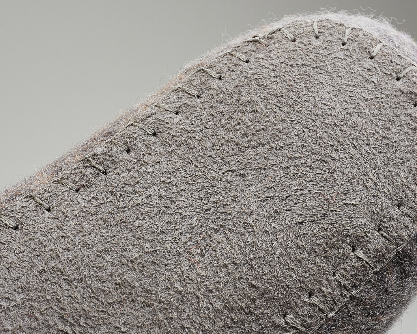 Felted slippers low back grey