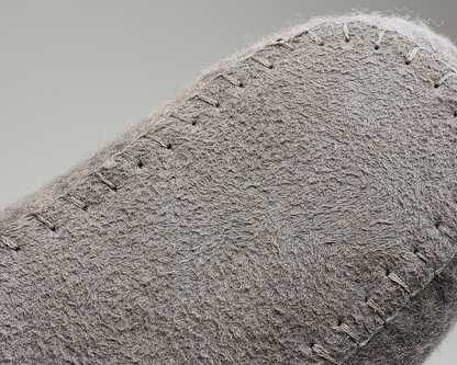 Felted slippers low back grey